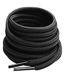 Gendewiner 1 Paar 100 cm Schwarz schnürsenkel Kaufen Runde Dicke Wanderschuhe Schuhbänder Für Lowa Salomon Arbeitsschuhe Converse Asics Nike air Sportschuhe Dr martens