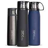 720°DGREE Thermoskanne mit Becher 700ml “Follow” - 3 Größen, 12h Heiß, 24h Kalt, Auslaufsicher, BPA-Frei - Edelstahl Thermosflasche, Isolierflasche - Perfekt für Kaffee, Tee Unterwegs To Go
