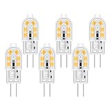 Einbaustrahler G4 LED 12V 2W Neutralweiß 4000K, G4 10W 20W Halogenlampe Ersatz, AC/DC 12V LED Stiftsockellampe Neutralweiss für Dunstabzugshaube Lampe, nicht dimmbar, 6er-Set