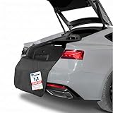 LIONSTRONG® Ladekantenschutz Kofferraum [GEPOLSTERT & WASSERDICHT] – Universelle Schutzmatte geeignet vom Kleinwagen bis zum SUV – Kofferraumschutz Auto Hund – Kratzfest und rutschfest