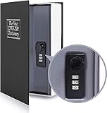 Buchtresor mit Kombinationsschloss, Ohuhu Buchsafe mit Zahlenschloss, Tresor für Zuhause, Book Safe Buch Tresor im Bücherregal für Schlüssel, Geld und Schmuck, Geschenk für Familie Freunde