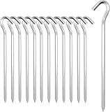 Zeltheringe, 【14/26Packung】 Heavy-Duty 18cm Zelt Heringe Metall Zelthaken Aluminium Heringe Erdnägel für Harte Böden, ideal für Garten, Camping, Angeln und Zelten