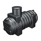 GreenLife Abwassertank Sammelgrube 1000 Liter inkl. Kontrollschacht DN 500 mit DIBt-Zulassung - Abwassersammelgrube, Fäkalientank, Abwassergrube
