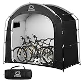 EPCPSHADES Fahrradabstellzelt mit Stahlgestell, wasserabweisend, UV-beständig, für Außenbereich/Garten, PE-Bedeckung mit Reißverschluss, ideal für Fahrräder und Motorräder, Hütte