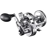 SHIMANO SpeedMaster 2 Speed Lever Drag Saltwater Fishing Reel, Right Hand Retrieve, silber , schwarz