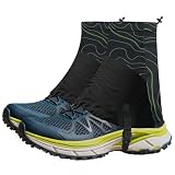 Infreecs Trail Low Gaiters Unisex, wasserdichte Trailrunning-Schuhgamaschen zum Laufen, Atmungsaktive Low Gamasche mit Rutschschutz & Haken, Perfekt für Wandern, Outdoor, Camping & Klettern (Grün)