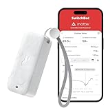 SwitchBot IP65 Hygrometer Thermometer Innen Außen, Bluetooth Thermometer con Taupunkt/VPD/Absolute Feuchtigkeitssensor, Außenthermometer, Datenspeicherung für Gewächshaus Weinkeller