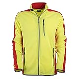 FORSBERG Fleecejacke Bjarkir, Farbe:gelb/rot, Größe:XL