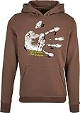 Baddery Kapuzenpullover für Herren : Bouldern Adrenalin - Kletter Kleidung Zubehör - Hoodie Outdoor Ausrüstung - Geschenk Pullover (Brown XXL)