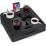 Couch-Getränkehalter-Kissen - Sofa-Getränkehalter für Bett, Wohnmobil, Fernseher, Auto, Männerhöhle, Rücksitz | Fernbedienung, Getränke, Snacks Tablett Caddy Becherhalter