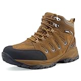 EARLDE Wanderschuhe Herren Wasserdicht Schuhe Wanderstiefel Leichte Trekkingschuhe Outdoorschuhe Trekkingstiefel Sneaker Braun 44 EU