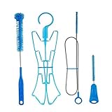 Wasserblasen-Reiniger | Trinkblasen-Reinigungsset, Wasserblasen-Reiniger-Set, Flexible Lange Bürste für Schlauch, zusammenklappbarer Rahmen