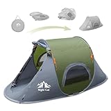 Night Cat Wurfzelt 1 Person Wasserdicht: Pop Up Camping Zelt für Outdoor Sport Picknick Wandern Reisen