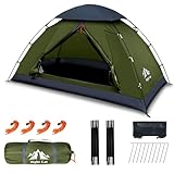 Night Cat Zelt für 1 Person Camping: Wasserdicht Rucksackzelte für 1 Mann Einfache Einrichtung Leichtgewichtig Wanderungen im Hinterhof