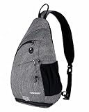 WATERFLY Sling Bag Crossbody Backpack Schulterrucksack mit verstellbarem Schultergurt Perfekt für Outdoorsport, Wandern, Radfahren, Bergsteigen, Reisen