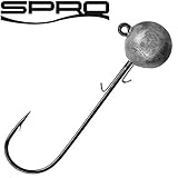 Spro Jighead HD - Meereshaken Jigköpfe für Gummifische, Jighaken für Gummiköder, Bleikopf zum Meeresangeln, Bleiköpfe für Jigs, Größe/Gewicht/Packungsinhalt:Gr. 6/0 / 40g / 3 Stück