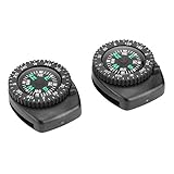 kompass uhrenarmband,Kompass Uhrenarmband,Kompass Uhr,Mini Kompass Kleine Uhrenarmband Kompass,2Pcs Tragbares Überlebens Uhr Band Beleg Dia Navigations Handgelenk Kompass Für Kampierendes Bootfa