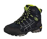 Brütting Mount Shasta Kids Hi Unisex Kinder Trekking- & Wanderstiefel, Marine/ Lemon, 35 EU