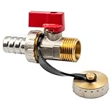 KFE Kugelhahn 1/2' – Füll- und Entleerungsventil für Kessel, Messing, 10 Bar, 120°C