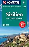 KOMPASS Wanderführer Sizilien und Liparische Inseln, 60 Touren mit Extra-Tourenkarte: GPS-Daten zum Download