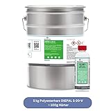 DD Composite Polyesterharz DIEPAL S-20-V 5kg plus 100g MEKP-Härter styrolfreies Laminierharz Reparaturharz für Formenbau Poolbau Fahrzeugbau Modellbau