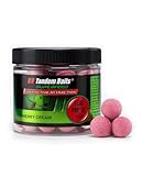 Tandem Baits Karpfen Futter Angelfutter Pop Ups Boilies Zig Rig Chod Rig SuperFeed Fluo Pop-Up 16 mm 70 g Cremige Erdbeere