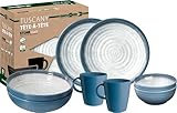 Brunner 0830143N.C5T Campinggeschirr Set für 2 Personen, Tête-À-Tête Tuscany, 8-teilig