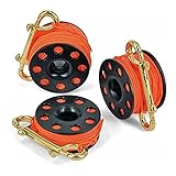 Best Divers Finger Reel Karabiner Messing 15 mt