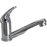 Wasserhahn Einhebelmischer Roma Wohnmobil Wohnwagen Caravan Camping + Schalter Chrom