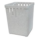 Bestecktrockner 1-teilig granit-weiß Maße ca. 10 x 10 x 13,5 cm Besteckkorb Besteckkörbchen zum Trocknen von Besteck