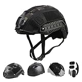 PJ Tactical Paintball Airsoft Helm Fast Militärhelm mit NVG-Halterung und seitlicher Führungsschiene