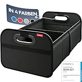 HELDENWERK Kofferraumtasche faltbar mit Anti-Rutsch-Klett - Kofferraum-Organizer, Auto Faltbox, Einkaufstasche - verstärkt und stabil