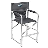 Bo-Camp Kinder Hoch Stuhl Camping Klappstuhl Strand Faltstuhl Gurt Faltbar Alu