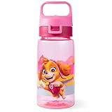 p:os Paw Patrol Trinkflasche Kinder 500ml, auslaufsicher, kleine Flasche, perfekt für Kindergarten, Spielplatz oder Zuhause, für Mädchen