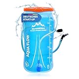 Alpenwert® Trinkblase mit Trinkschlauch [Wasserblase 2L/3L BPA FREE] Ultraleicht Trinksystem für Rucksack perfekt für Outdoor, Laufen, Trailrunning (2 Liter)