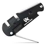 WOLFGANGS KlingenDoktor 5 in 1 - Premium Pocket Klingenschärfer & Survival Tool - Geeignet für die gängigsten Klingenarten sowie Wellenschliff Schärfer - Perfektes Outdoor Zubehör