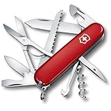 Victorinox, Taschenmesser, Huntsman, 91 mm, rot (15 Funktionen, Klinge, Korkenzieher, Dosenöffner, Klinge)