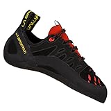 LA SPORTIVA M Tarantulace Schwarz - Bequemer vielseitiger Herren Leder-Kletterschuh, Größe EU 47 - Farbe Black - Poppy