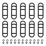 Wangzhenxi 20-pcs Silikonbänder für Fahrradlichter, Gummi-Ring, um Taschenlampe, Handyhalter und Fahrrad-LED-Licht Silikonbänder, elastische Silikonbänder mit kleinen Haken zum Fixieren zu halten