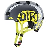 Uvex Kinder Fahrradhelm Kid 3,Grau (dirtbike grey-lime),51-55 cm