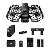 HOVERAir X1 PRO Drohne mit Kamera 4K, Faltbar Action Cam mit über 15 vollautomatischen Flugmodi, 42 KM/H, Fliegen überall mit OmniTerrain, Rückkollisions-Erkennung (Ski Kombo)