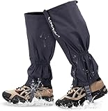 Lixada Wandergamaschen, wasserdicht, Outdoor, Gamaschen für Mountainbike, Klettern, Wandern, Outdoor-Aktivitäten, Schutz gegen Schnee, Regen, Schlamm, Wind