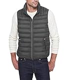Tommy Hilfiger Herren Leichte, Verstaubare Pufferweste (Standard Groß) Daunenweste, Dunkelgrau, XL