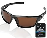 Angel-Berger High UV Polarisationsbrille verschiedene Modelle Polbrille Angelbrille (Magic Baits braune Gläser)