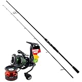 Zite Fishing Inzite Base Stick Ruten Set | Spinnrute Barsch Zander Hecht aus 24T Carbon SIC-Beringung 225-255cm 5–85g + Spinnrolle Base 2000 3000 4000 (Base Stick Pike + Base Reel 4000)