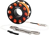 Cressi Finger Spool w/SS Bolt Snap Black - Technical Finger Spool w/SS Bolt Snap Black - Technische Finger Spool komplett mit Tauchschnur und Karabinerhaken, Schwarz, 30m, Unisex
