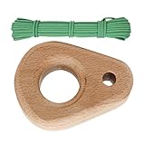 Timte Klettertastatur Klettergriff - Holzkletterausrüstung mit ergonomischem Griff | Tragbare robuste Fitnessgeräte für das Training