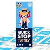 ATM Gaming QuickStop - Das Buchstaben-Duell - Familien-Edition - Kartenspiel für Kinder und Familien - Schnell und Verrückt - 2 bis 7 Spieler - Kartenspiel ab 7 Jahren - Familienspiel