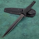 TEERMA BI7 - Großes Jagdmesser aus A2-Stahl - Feststehendes mit Scheide - Zweischneidiges Schwert mit G10-Griff - Full Tang Survival Messer für Outdoor Aktivitäten
