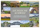 Sächsische Schweiz - Wandern durch das Elbsandsteingebirge (Wandkalender 2026 DIN A4 quer), CALVENDO Monatskalender: Die Sächsische Schweiz, bekannt ... wunderbar eingefangen (CALVENDO Orte)
